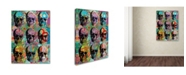 Trademark Global Dean Russo '9 Skulls' Canvas Art - 24" x 18" x 2"